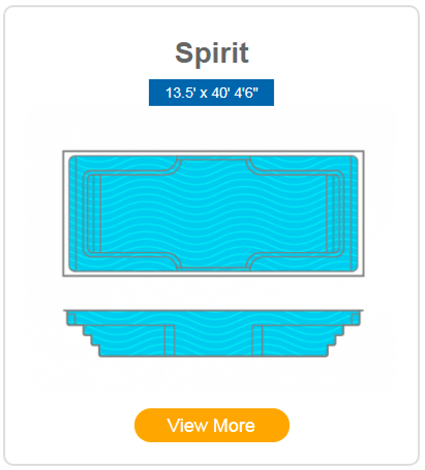 One-Piece Fiberglass Swimming Pool Styles & Shapes spirit pool shell