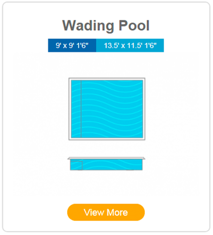 One-Piece Fiberglass Swimming Pool Styles & Shapes wading pool shell