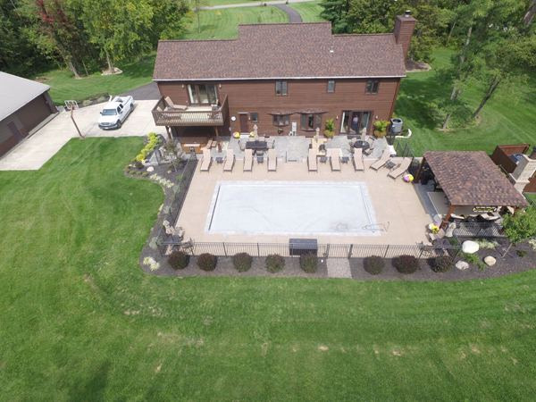 Inground fiberglass swimming pool installed by The Pool People of Ohio