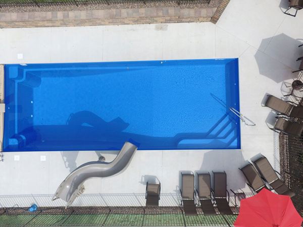 Inground fiberglass swimming pool installed by The Pool People of Ohio