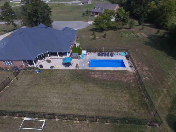 Inground fiberglass swimming pool installed by The Pool People of Ohio