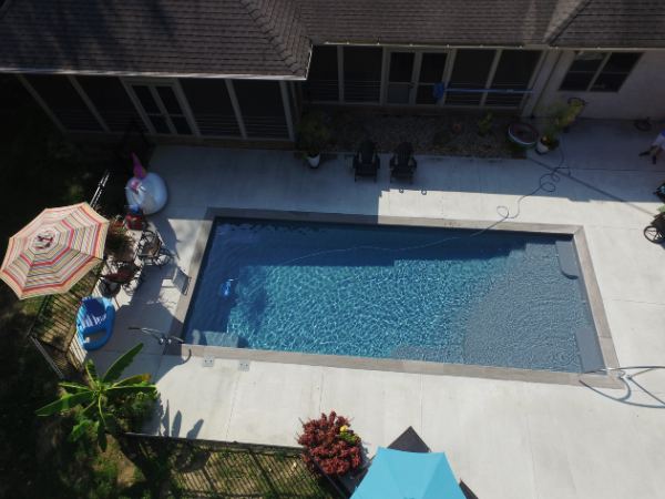 Inground fiberglass swimming pool installed by The Pool People of Ohio