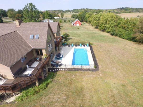 Inground fiberglass swimming pool installed by The Pool People of Ohio