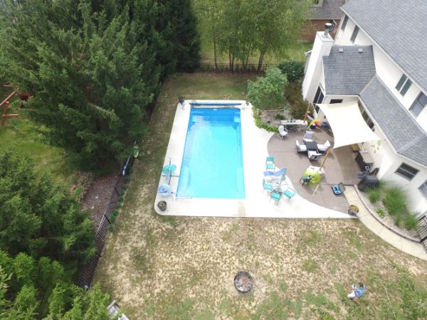 Inground fiberglass swimming pool installed by The Pool People of Ohio
