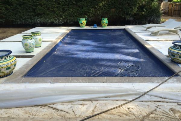 Inground fiberglass swimming pool in a Central Ohio backyard by The Pool People of Ohio