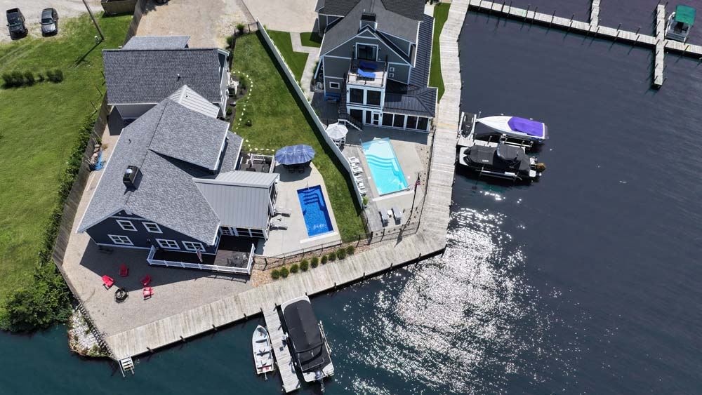 Inground fiberglass swimming pool installed by The Pool People of Ohio