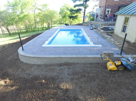 one piece inground pool