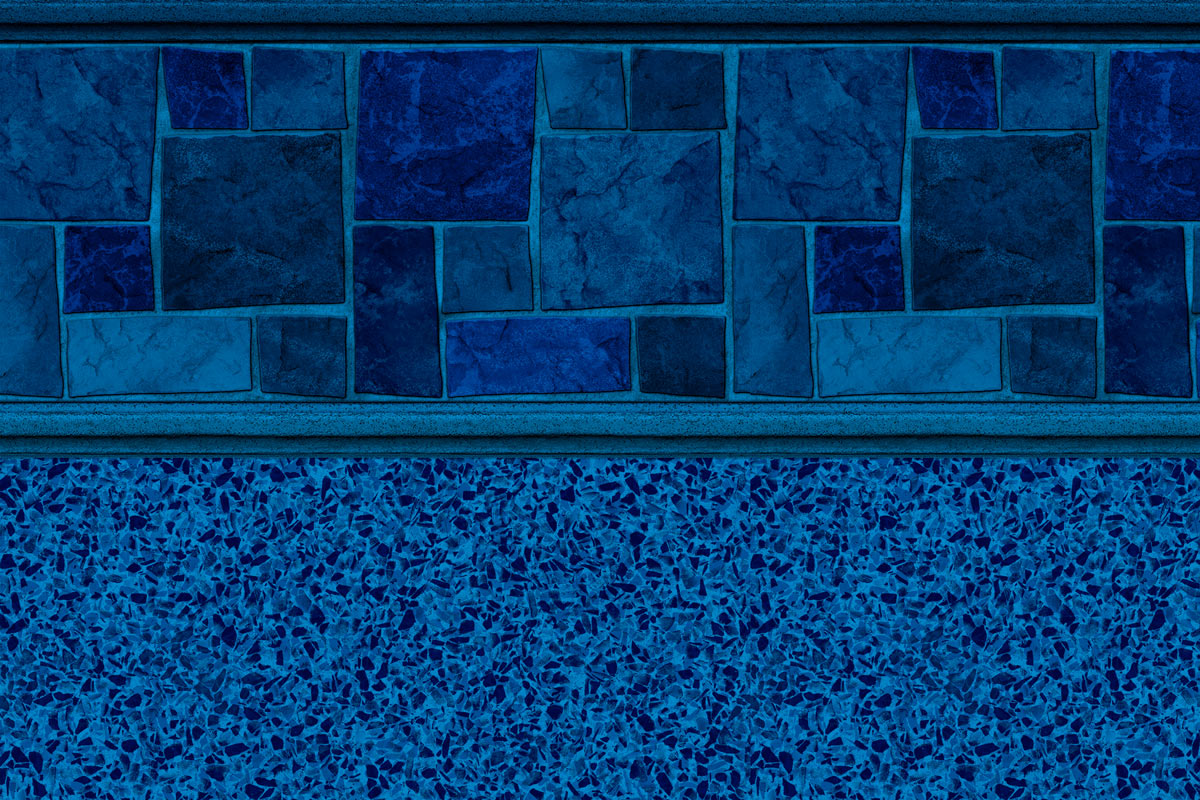 Courtstone Blue / Stardust Blue vinyl pool liner