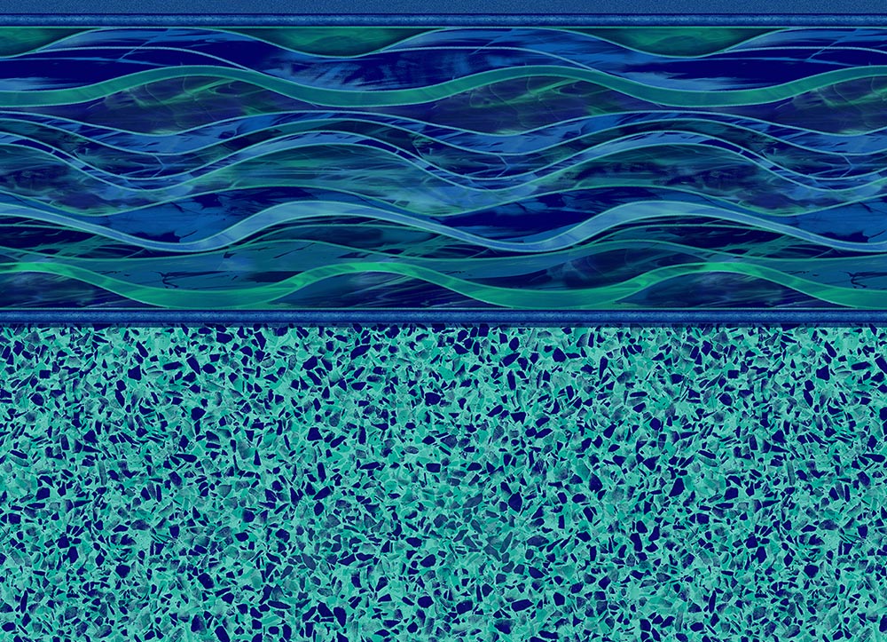 Island Wave / Terrazzo Caribbean vinyl pool liner